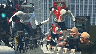 NEW DEVIL BOOMBOX MAN BOSS VS CAMERA MAN & BOOMBOX MAN BOSSES In Garry`s mod