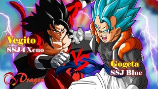 So sánh sức mạnh: SSJ Blue Gogeta và SSJ4 Xeno Vegito