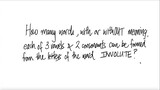 How many words, with or withOUT meaning, each of 3 vowels & 2 consonents ...