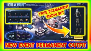 PUBG MOBILE NEW EVENT HOLIDAY MARKET | PERMANENT OUTFIT | SNOW SET FREE | CLASSIC CRATE