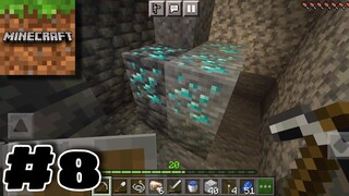 Minecraft Pocket Edition NEW UPDATE Survival Mode Gameplay Part 8 - A Lot Diamond In Ravine