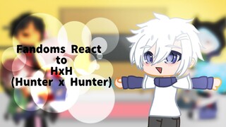 Fandoms/Anime characters react to HunterxHunter (1/1) *GC* Part 3 Killua