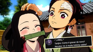 Tanjiro e Nezuko Respondem em Demon Slayer Vr