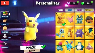 LIBEREI AS SKINS DO POKÉMON NO STUMBLE GUYS 😱