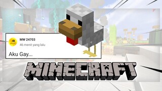 Kalau GW Ketemu AYAM...GW Tulis di Tab Komunitas "Aku Gay" 😭 | Minecraft Indonesia