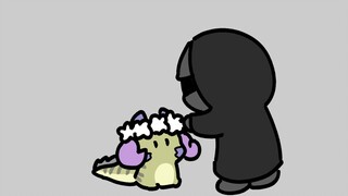 艾艾鳄想要给博士戴花花