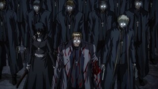 [HELLSING][AMV] Orang-orang kudus, memegang Alkitab mereka, berjalan ke Kuil Kubah Iblis, ketika sal