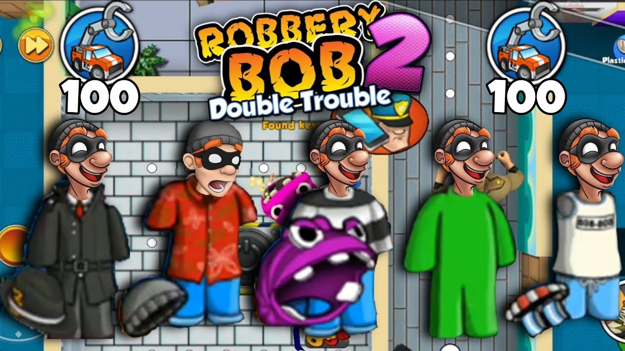 Robbery Bob 2 - All Costumes Funny Gameplay Part 281 - Bilibili