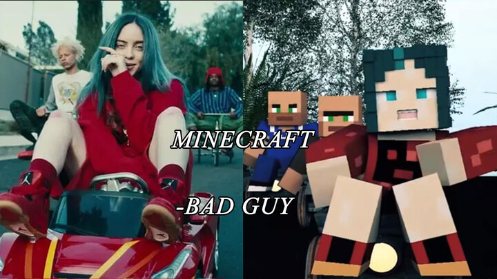 【อนิเมชั่น MINECRAFT】เมื่อผู้เล่นMINECRAFTประหลาดพบกับ"BAD GUY"ของบีลี