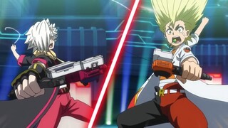 BEYBLADE BURST TURBO Episode 21  Cooperation! Tag-Team Battle!