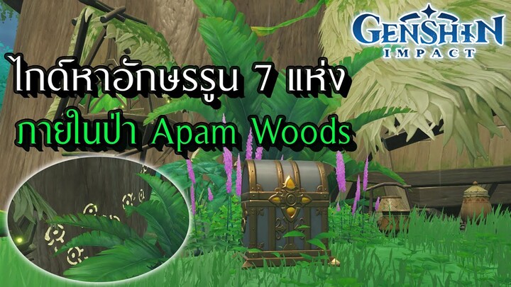 Genshin Impact | ไกด์หารูนทั้ง 7 ภายในป่า Apam Woods !