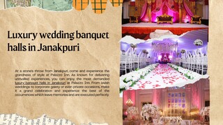 Luxury wedding banquet halls in Janakpuri