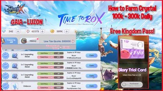 Free KINGDOM PASS and Crystal farming | RAGNAROK X: NEXT GENERATION (Tagalog)