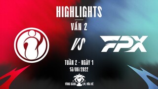 IG vs FPX | Highlights - Game 2 | Tuần 2 Ngày 1 | LPL Mùa Hè 2022