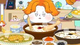 ã€�foomuk animationã€‘Sick and eat porridge all day (abalone porridge, chicken porridge, beef porridge)