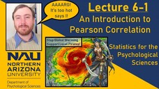 Lecture 6-1 - An Introduction to Pearson Correlation
