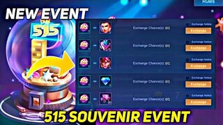 515 PARTY SOUVENIR EXCHANGE EVENT | 2021 NEW EVENT (Free Skin) - MOBILE LEGENDS