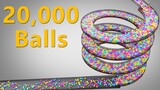 Decompression video: 20,000 small balls Marble run animation