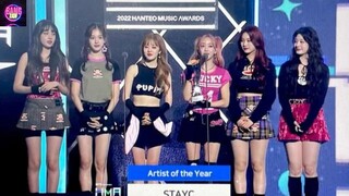 Stayc (스테이씨) wins "The Show Choice!" award in non-edited version on The Show on February 23, 2021