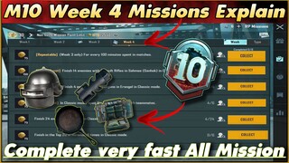 Bgmi M10 Week 4 Mission Explain | M10 Rp Week 4 Mission Explain In Pubg Mobile