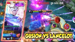 GUSION VS LANCELOT, SOLO RANK GUSION 19KILLS CARRY THE GAME