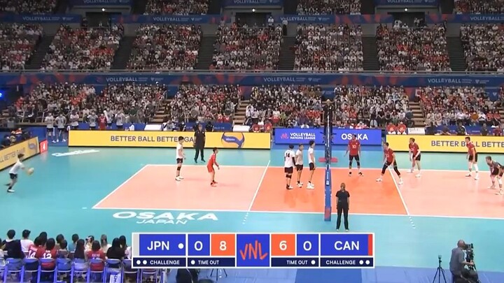 MEN'S VNL2022 JAPAN VS CANADA WEEK3