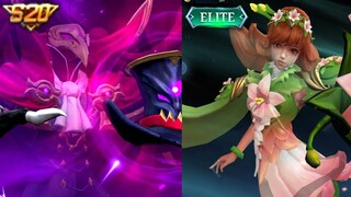 NEW SKINS GAMEPLAY - SEASON 20 FREE SKIN KAJA - CROW MAGICIAN AND MATHILDA ELITE SKIN GAMEPLAY MLBB