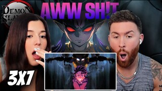 ANOTHER DEMON?! 😱 | Demon Slayer Reaction S3 Ep 7: Awful Villain