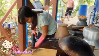 ทำความสะอาดครัวที่สวนพบพร - นุ่นแม่บ้าน ตั๊กแตน ชลดา