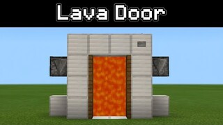 ✓Minecraft: How To Build A Lava Door