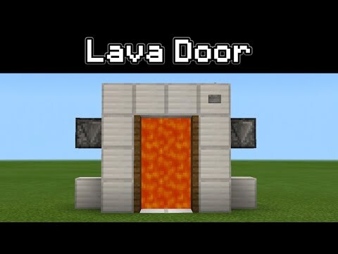 ✓Minecraft: How To Build A Lava Door