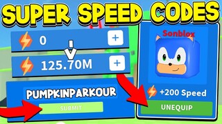 All MAX SPEED Pet Codes In SPEED RUN SIMULATOR - Roblox