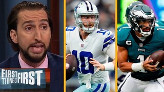 FIRST THINGS FIRST| Nick and Jennings "HEATED DEBATE" Chances Cowboys hand Eagles theirt first loss?