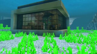 [Minecraft Building Tutorial] Teach you how to build a secret underwater residence suitable for two 