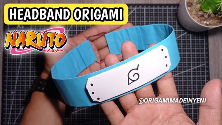 How to make a paper Headband Naruto | Origami Naruto Cosplay
