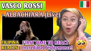 VASCO ROSSI - ALBACHIARA (LIVE) FRONTE DEL PALCO 90 || FIRST TIME TO REACT