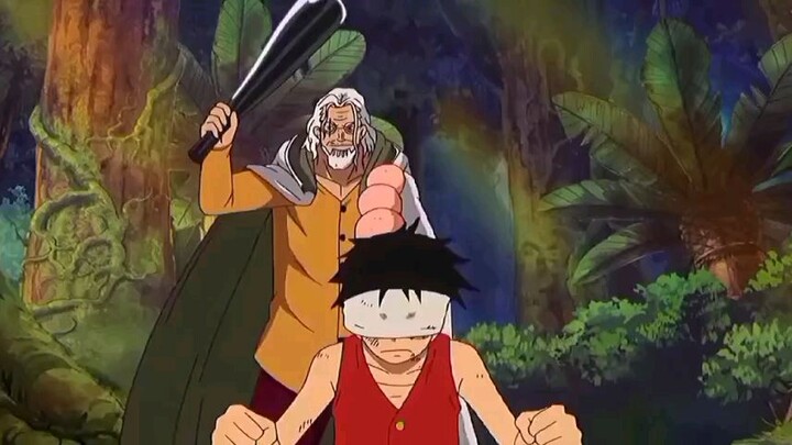 momen Luffy latihan bersama rayleight