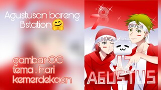 Gambar OC bareng Bstation Spesial Hari Kemerdekaan 17 Agustus