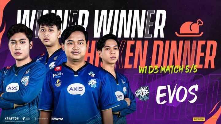 WWCD EVOS PMPL ID W1D3 MACTH 5 #2022PMPLIDFALL #PUBGMIndonesia