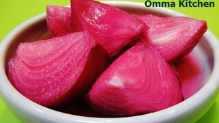 Easy Korean Raw Red Onion Pickle (빨강양파 장아찌) by Omma's Kitchen