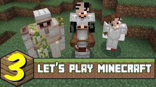 PREPARING FOR THE RAID - Let's Play Minecraft Survival ( Episode 3 )