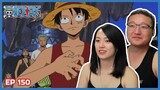 LUFFY GONNA BEAT UP BELLAMY 😤 | ONE PIECE Episode 150 Couples Reaction & Discussion