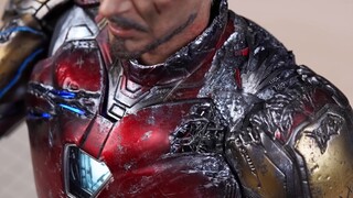 The whole process of the battle damage transformation and hair transplantation of Hottoys MK85