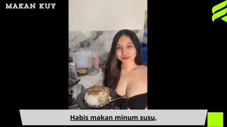 Habis makan minum susu