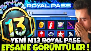 YENİ M13 ROYAL PASS EFSANE GÖRÜNTÜLER !! M13 RP 1-50 ÖDÜLLERİ !! M13 ROYAL PASS PUBG MOBİLE