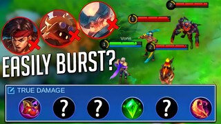 How To COUNTER STRONG FIGHTERS? Use This GUSION TRUE DAMAGE BUILD For Easily BURST!!