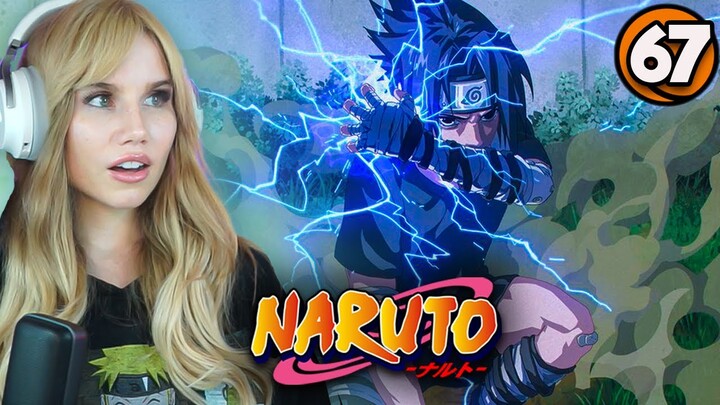 SASUKE USES LIGHTNING CHIDORI AGAINST GAARA! | Naruto Ep. 67 Reaction