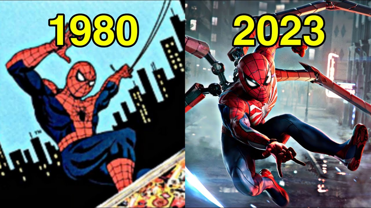 Evolution of SPIDER-MAN Games 1982-2023 