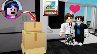 ปลอมตัวเป็นกล่องกระดาษเนียนเข้าไปในบ้านเพื่อน! Roblox 🏡 Box Brookhaven