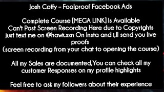 Josh Coffy – Foolproof Facebook Ads course download